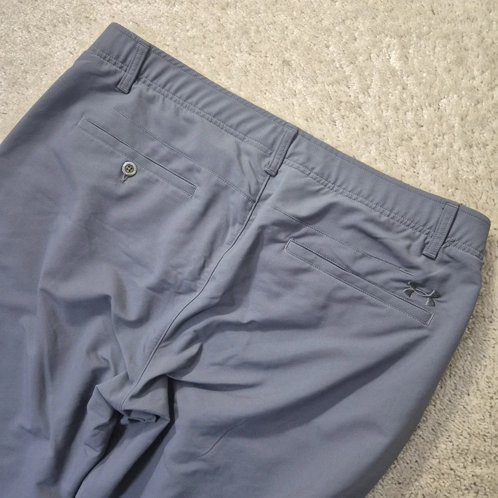 Under Armour Golf Pants Mens 38x32 Gray Straight Match Play Performance Chino